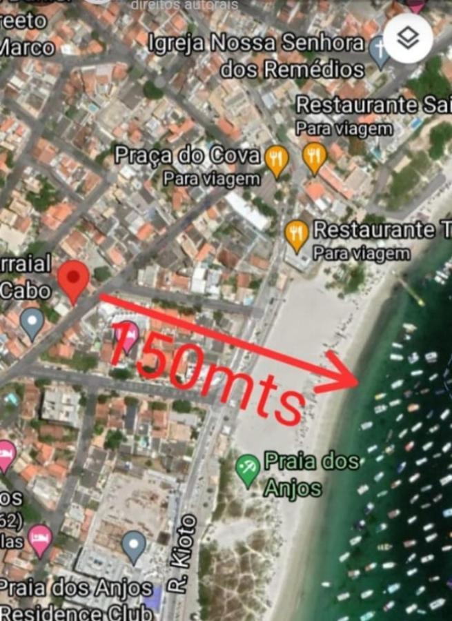 Tardeli Suite Dos Anjos Com Sacada Арраял-ду-Кабу Экстерьер фото